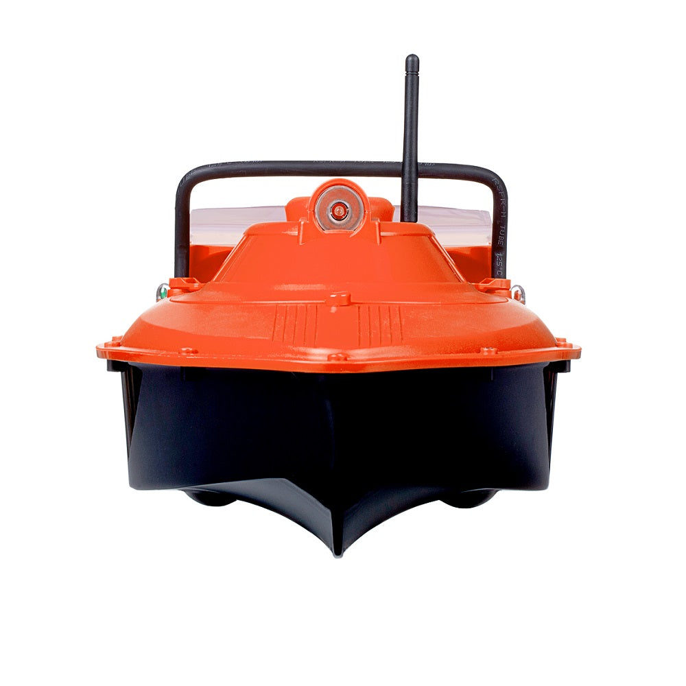 JABO2BG-orange auto navigation fish finder bait boat 16 feeding points and 11 languages