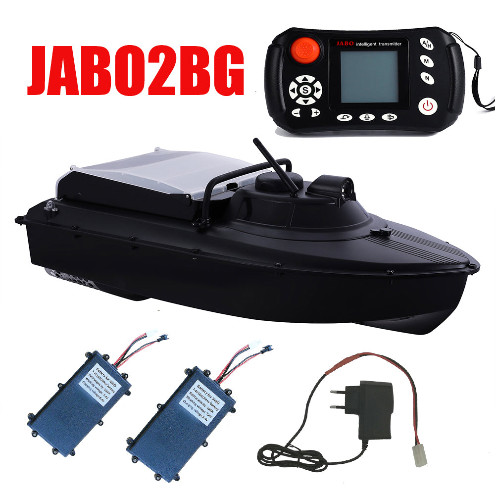 JABO2BG automatic navigation fish finder bait boat memorizes 16 feeding points and 11 languages
