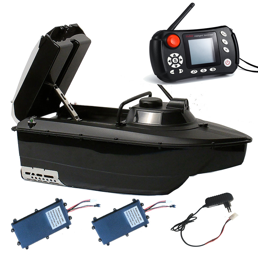 JABO2CG GPS Auto Navigation Fish Finder Bait Boat 16 Points in 11 Languages