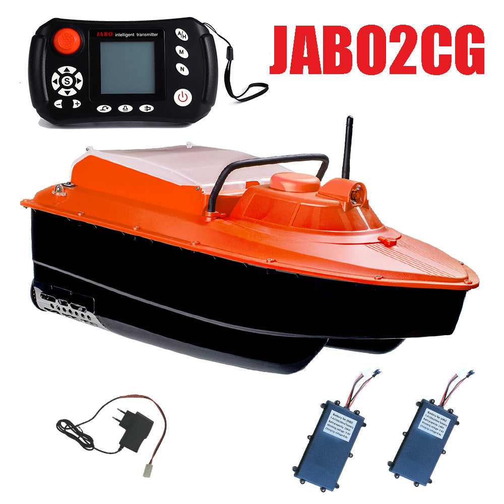 JABO2CG-orange GPS Auto Navigation Fish Finder Bait Boat 16 Points in 11 Languages