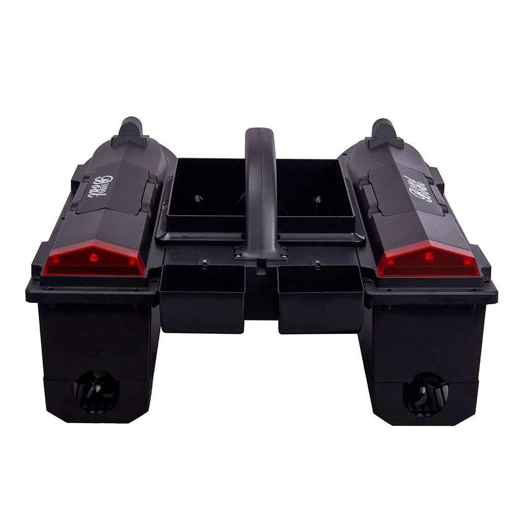 JABO5CG Bait Boat with Auto navigation fish finder 4 bait silos Memorize 32 bait points 11 languages