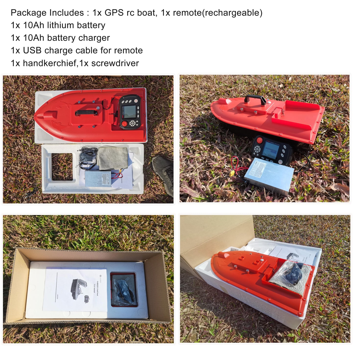 Jabo Dolphin RC GPS Fishing Surfer Bait Boat for Saltwater and Beach Fishing