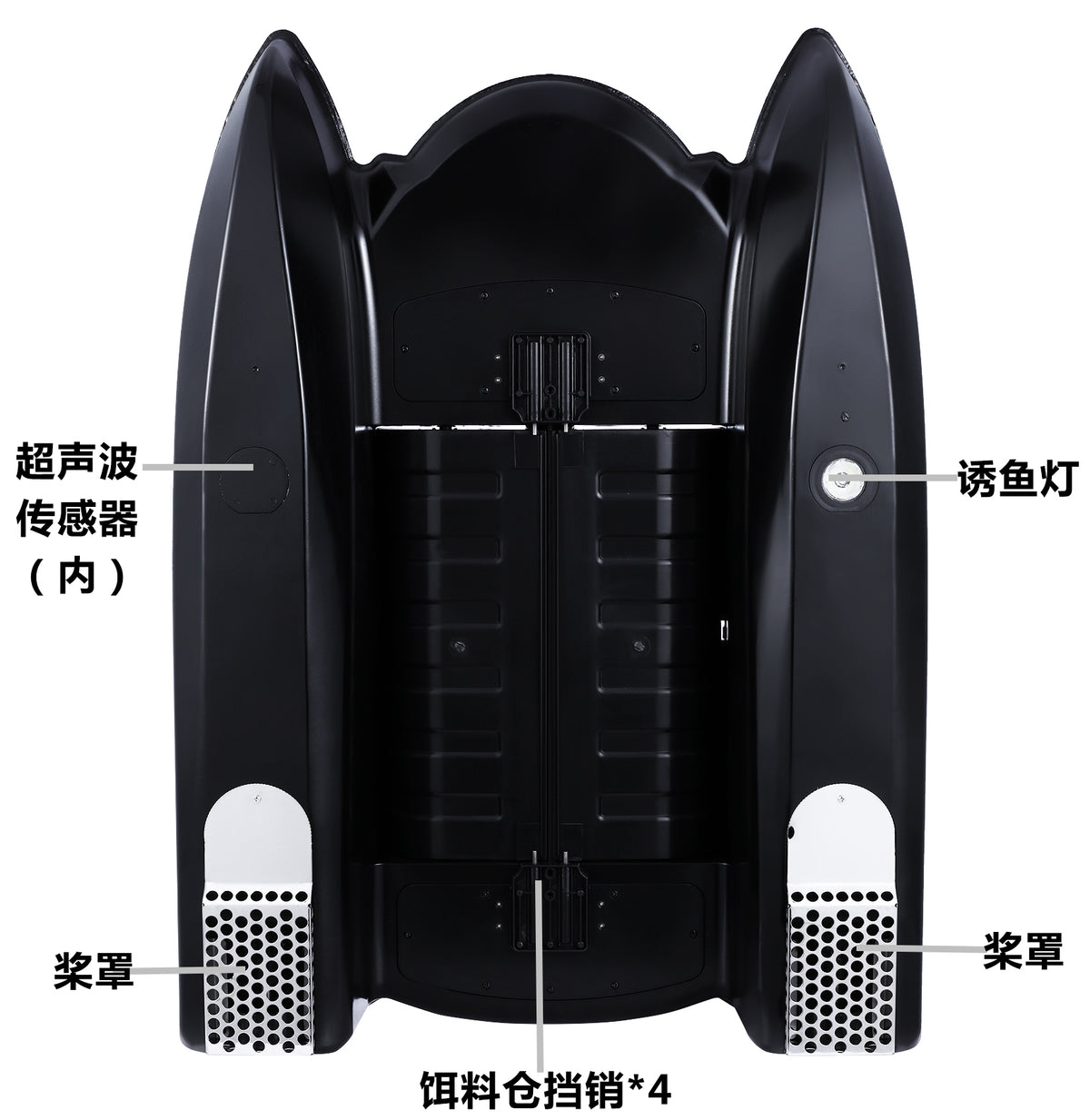 JABO3CG GPS Bait Boat with Fish Finder, Dual 5kg Silos, 32 Waypoints, 500M , 11 Languages